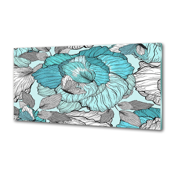 Panel de pared de cocina Patrón floral