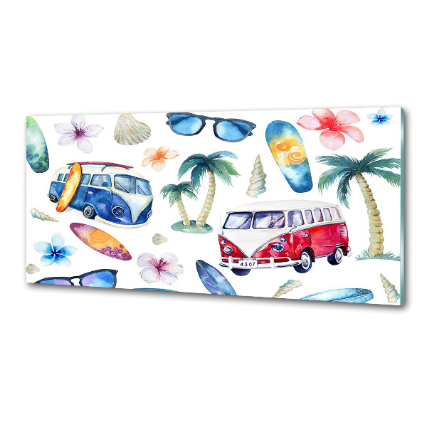 Panel do kuchni Symbole surfingu