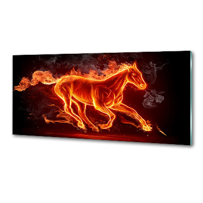 Panel antisalpicaduras Caballo en llamas