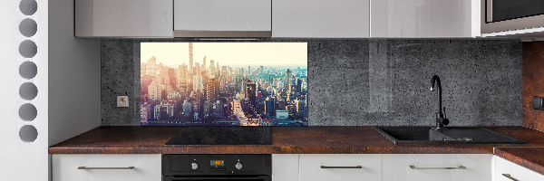 Panel lacobel Nowy Jork lot ptaka