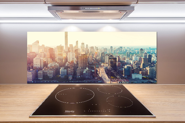 Panel lacobel Nowy Jork lot ptaka