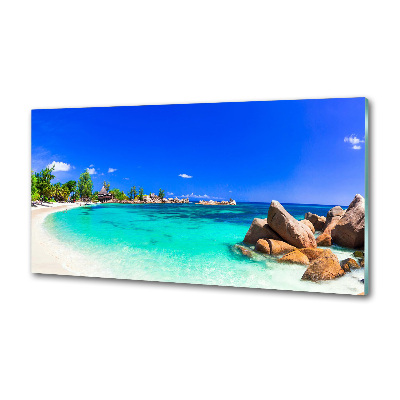 Panel de pared de cocina Playa de Seychelles