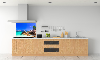 Panel de pared de cocina Playa de Seychelles