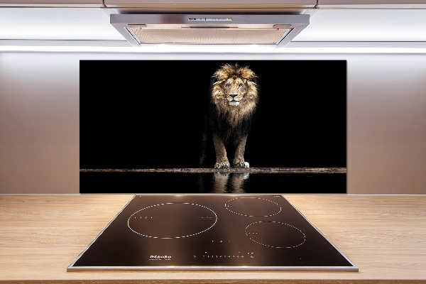 Salpicadero para cocina Retrato de un león