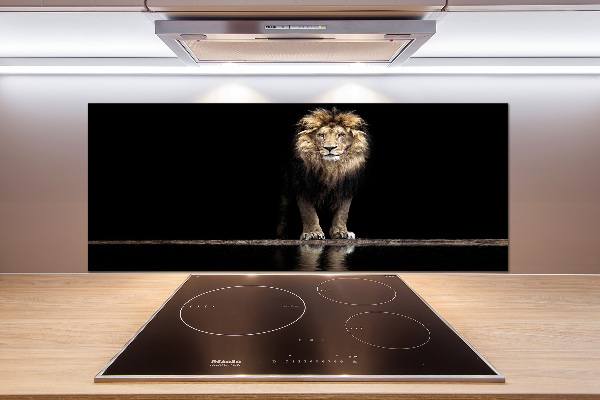 Salpicadero para cocina Retrato de un león