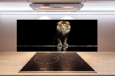 Salpicadero para cocina Retrato de un león