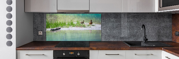Panel de pared de cocina Patos junto al agua