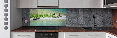 Panel de pared de cocina Patos junto al agua