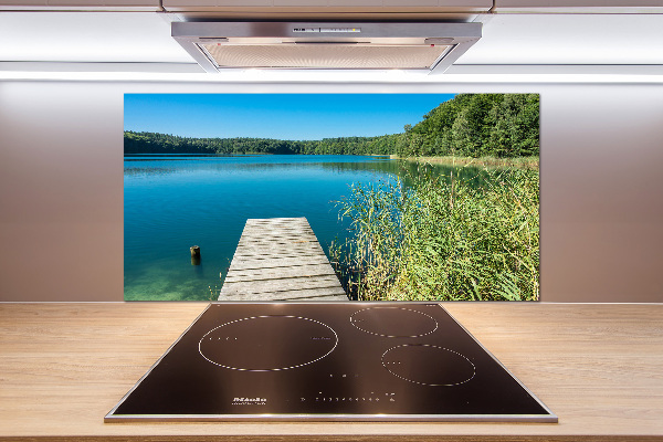 Panel para cocina Muelle en el lago