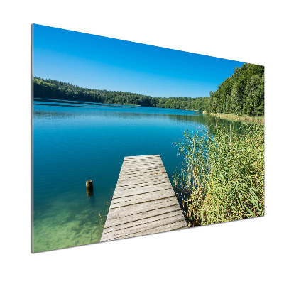 Panel para cocina Muelle en el lago