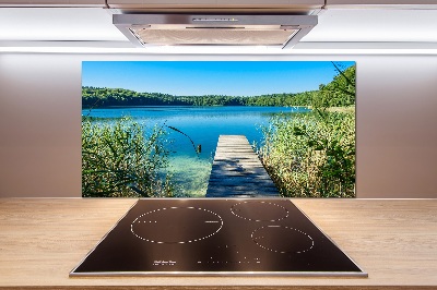 Panel do kuchni Molo nad jeziorem
