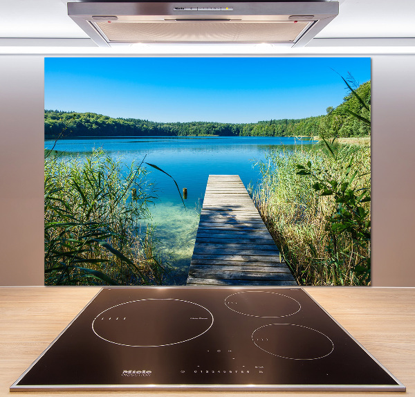 Salpicadero para cocina Muelle en el lago