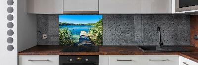 Panel do kuchni Molo nad jeziorem