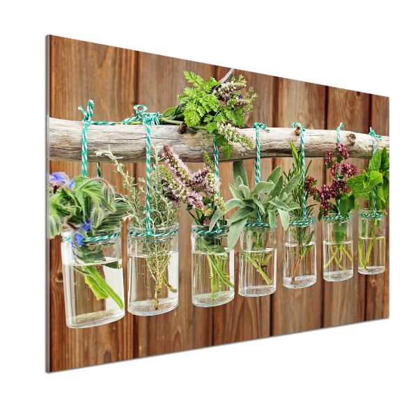 Panel para cocina Hierbas en frascos