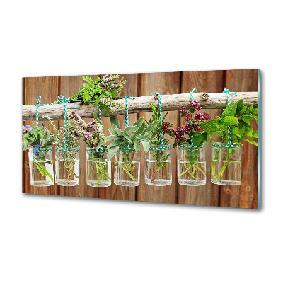 Panel para cocina Hierbas en frascos