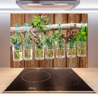 Panel para cocina Hierbas en frascos