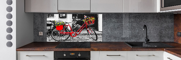 Panel de pared de cocina Bicicleta de ciudad