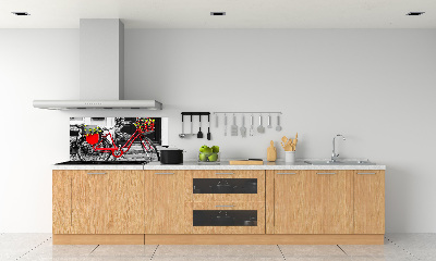 Panel de pared de cocina Bicicleta de ciudad