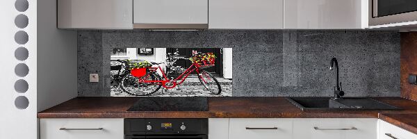 Panel de pared de cocina Bicicleta de ciudad