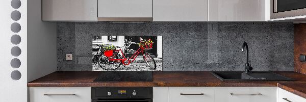 Panel de pared de cocina Bicicleta de ciudad