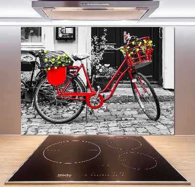 Panel de pared de cocina Bicicleta de ciudad
