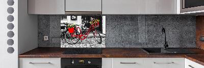 Panel de pared de cocina Bicicleta de ciudad