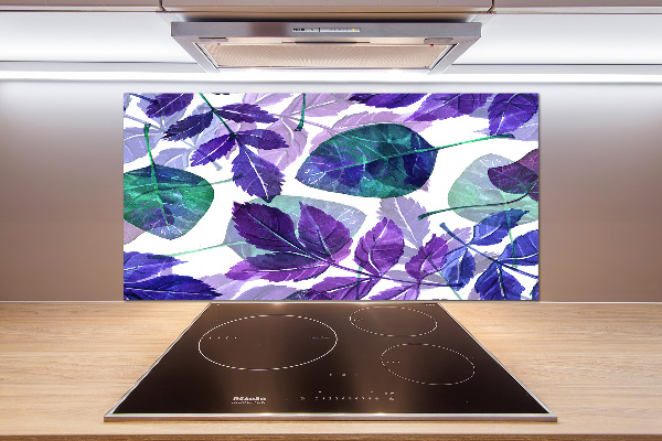 Panel de pared de cocina Hojas coloridas