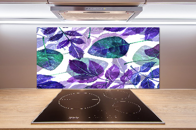 Panel de pared de cocina Hojas coloridas