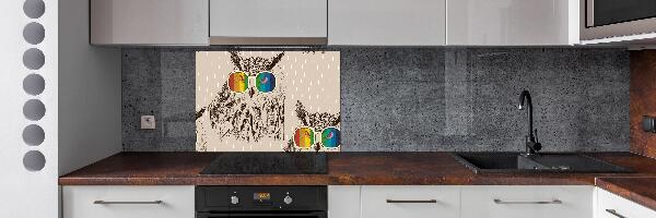 Panel para cocina Búhos con gafas