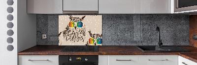 Panel para cocina Búhos con gafas