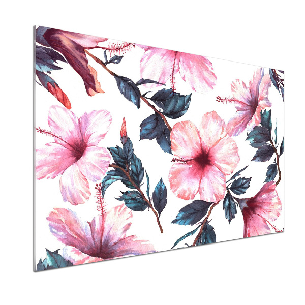 Panel do kuchni Kwiaty hibiskusa