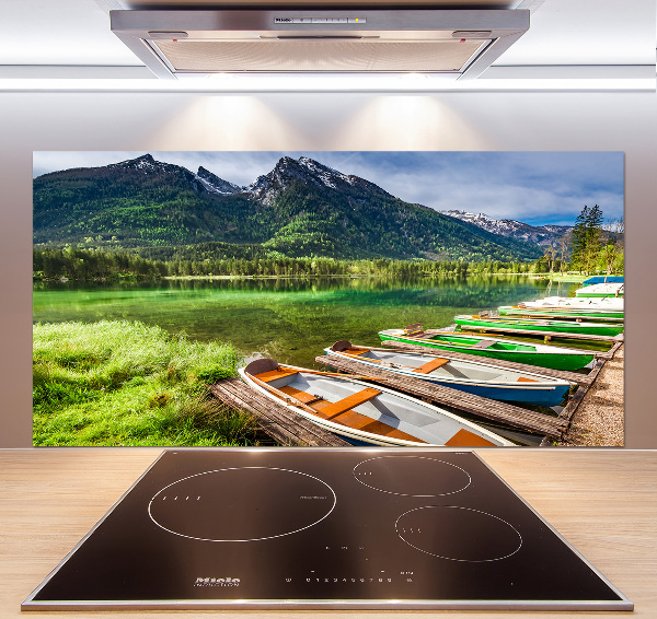 Panel para cocina Barcos en el lago