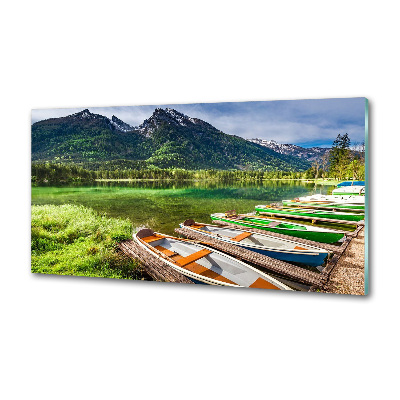 Panel para cocina Barcos en el lago