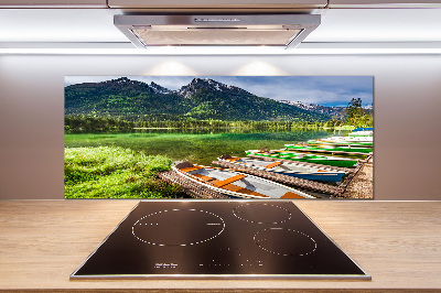 Panel para cocina Barcos en el lago