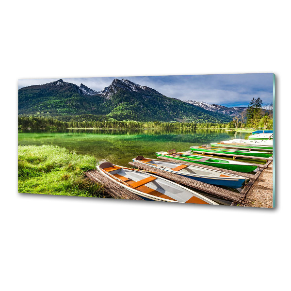 Panel para cocina Barcos en el lago