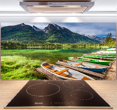 Panel para cocina Barcos en el lago