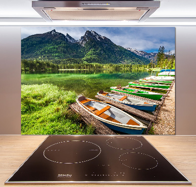 Panel para cocina Barcos en el lago