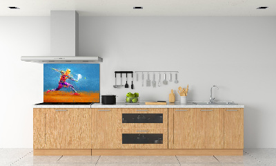 Salpicadero de cocina Jugador de tenis