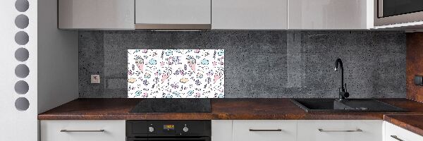 Panel para cocina Patrón romántico