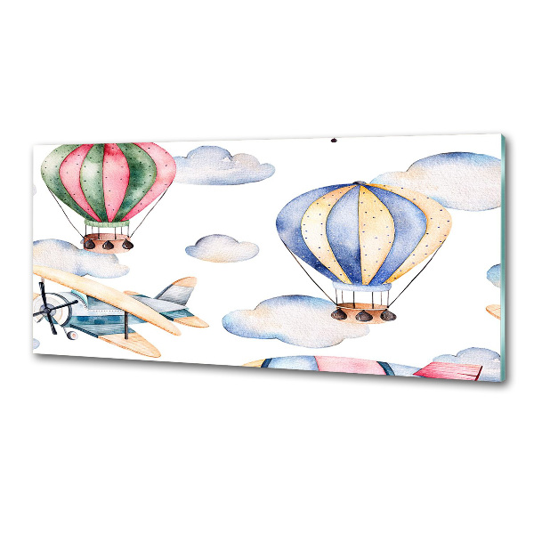 Salpicadero para cocina Aviones y globos