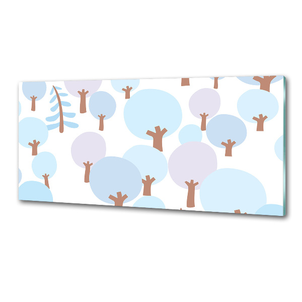 Panel do kuchni Kolorowe drzewa