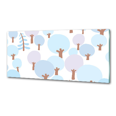 Panel do kuchni Kolorowe drzewa