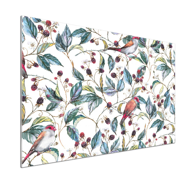 Salpicadero de cocina Mora y pájaros