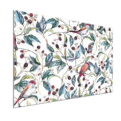 Salpicadero de cocina Mora y pájaros