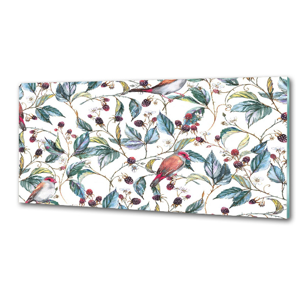 Panel do kuchni Jeżyna i ptaki