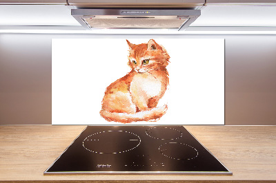 Panel para cocina Gato pelirrojo
