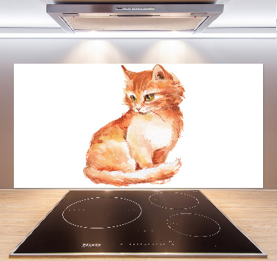 Panel para cocina Gato pelirrojo