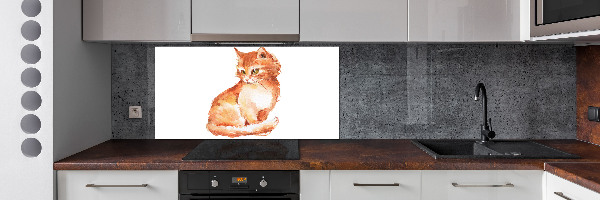 Panel para cocina Gato pelirrojo
