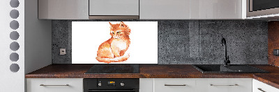 Panel para cocina Gato pelirrojo
