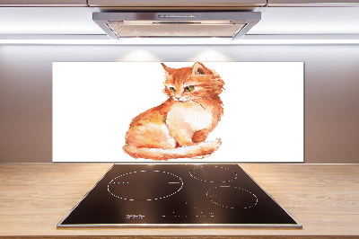 Panel para cocina Gato pelirrojo